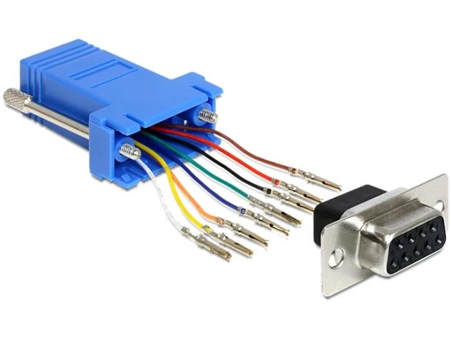 DeLOCK D-Sub 9 Pin female > RJ45 female assembly kit