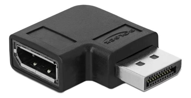 DeLOCK DisplayPort 1.4 Adapter ma to fe 90° right angled 8K 60Hz