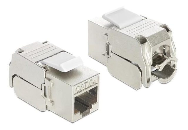 DeLOCK Keystone-modul RJ45-kontakt > LSA Cat.6A STP