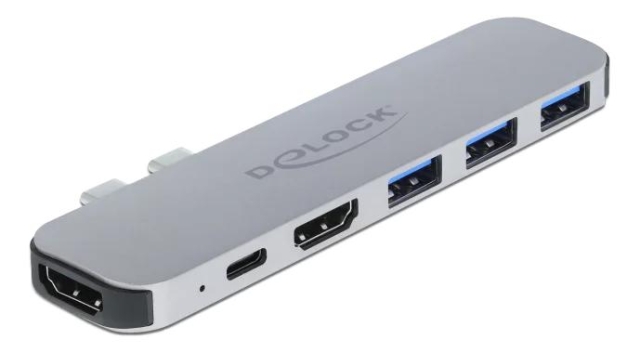 DeLOCK Dokkingstasjon for MacBook Dual HDMI 4K / PD / Hub