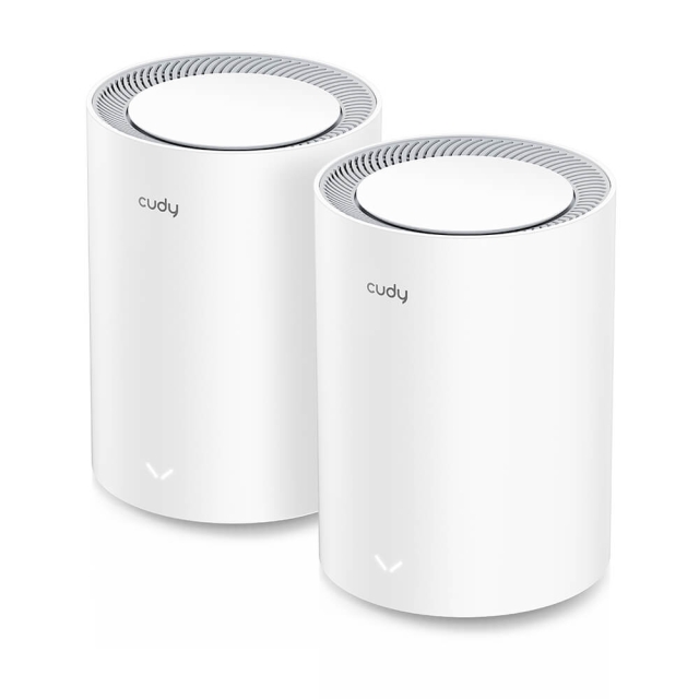 CUDY Mesh Solution M3000 2-pack AX3000 Gigabit Wi-Fi 6 2.5G Hvit