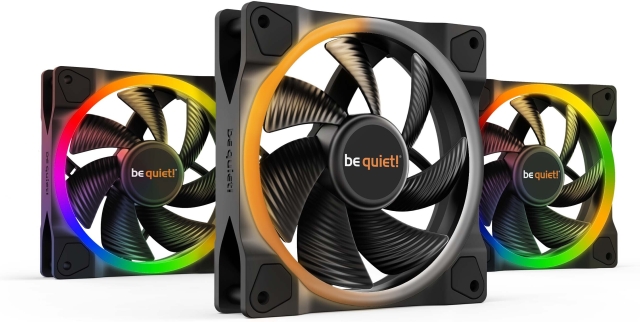 Be Quiet! Light Wings PWM-viftepakke, 120 mm, 3-pakning