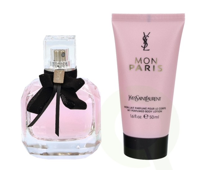 Yves Saint Laurent YSL Mon Paris Gavesett 100ml Edp Spray 50ml / Body Lotion 50ml Travel Selection