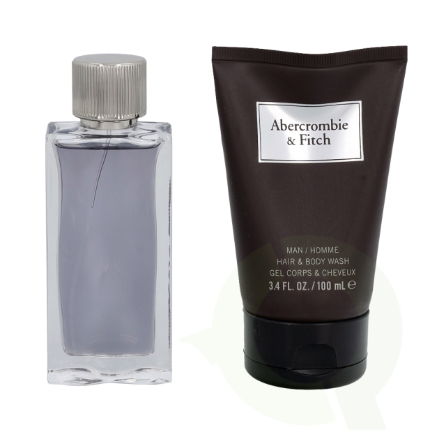 Abercrombie & Fitch First Instinct Man Gavesett 150 ml Edt Spray 50 ml/Hår- og kroppsvask 100 ml