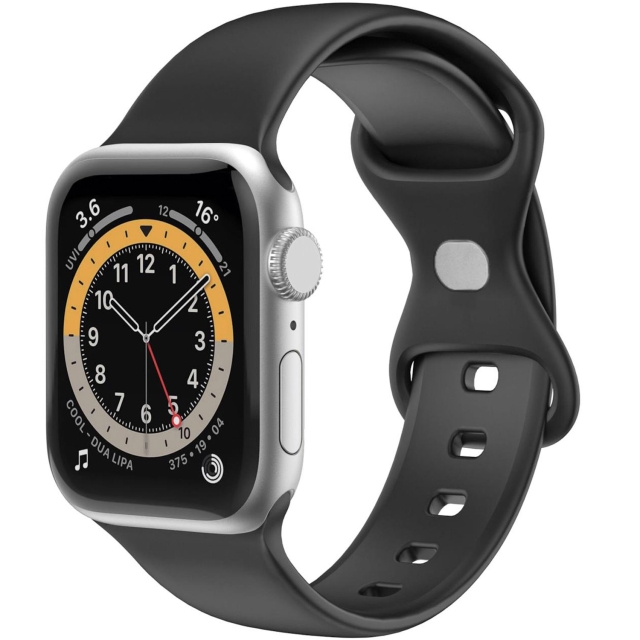 Celly Armbånd til Apple Watch 38/40/41mm Silikon Svart