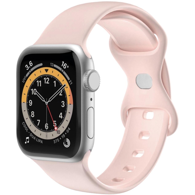 Celly Armbånd for Apple Watch 42/44/45mm Silikon Rosa