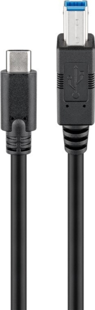 Goobay USB-C til USB-B-kabel, 1 m