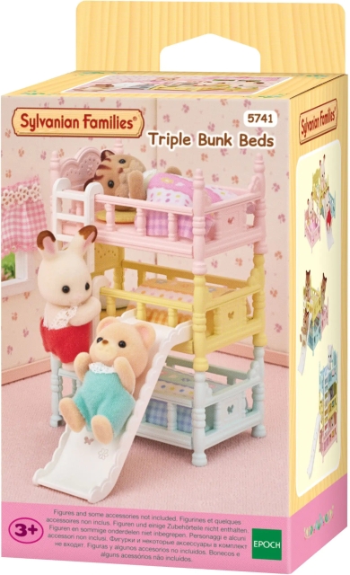 Sylvanian Families Trippel køyeseng på sklie