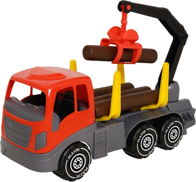 Plasto Strømpeposer, 45 cm, grå/rød