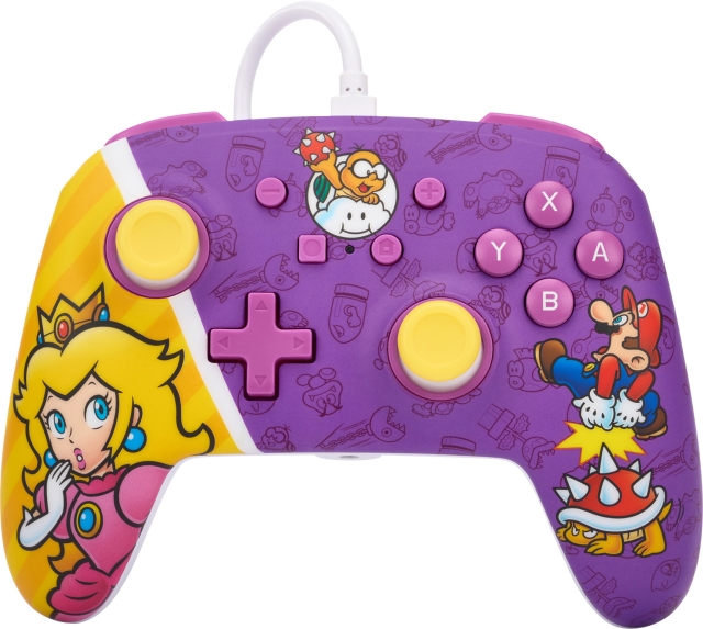 PowerA Enhanced Wired Controller, Princess Peach Battle, Switch