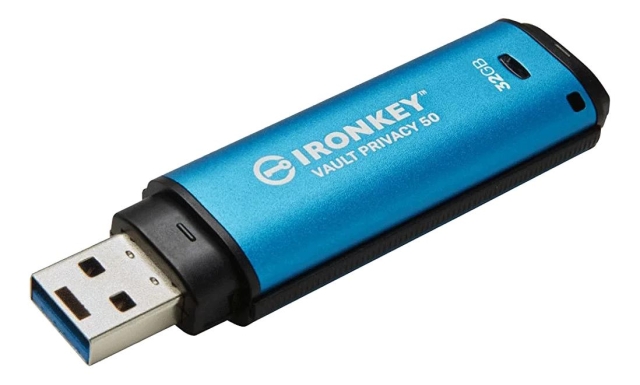 Kingston 32GB USB-C IronKey Vault Privacy 50C AES-256 Encrypted