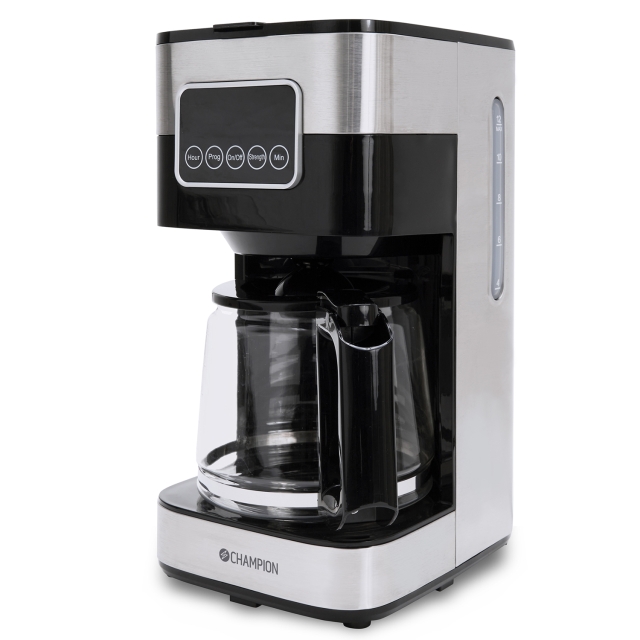Champion Kaffetrakter Digital 12-kopp/1,5L KB400 rustfritt stål