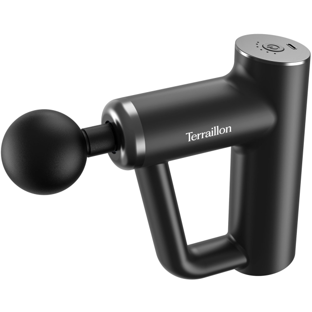Terraillon Massasjepistol Fitness Massager 4 stk tilbehør og USB-C