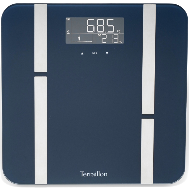 Terraillon Personvekt X-LINE FIT BMI, 8 brukere og USB-C