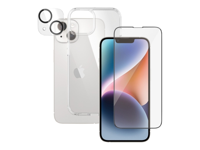PanzerGlass Skjermbeskyttelsessett Svart Transparent Apple iPhone 14