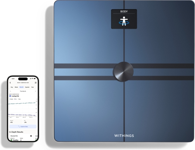 Withings Body Comp Black kroppsanalysevekt med wifi-tilkobling