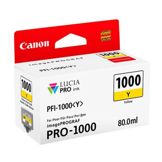 Canon Blekk 0549C001 PFI-1000 Gul