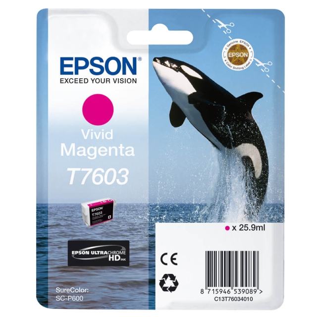 Epson Ink UltraChrome HD T76034N10 Vivid Magenta