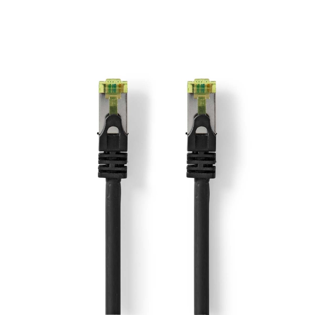 Nedis CAT7 nettverkskabel | S/FTP | RJ45 Han | RJ45 Han | 15.0 m | Snagless | Rund | LSZH | Sort | Label