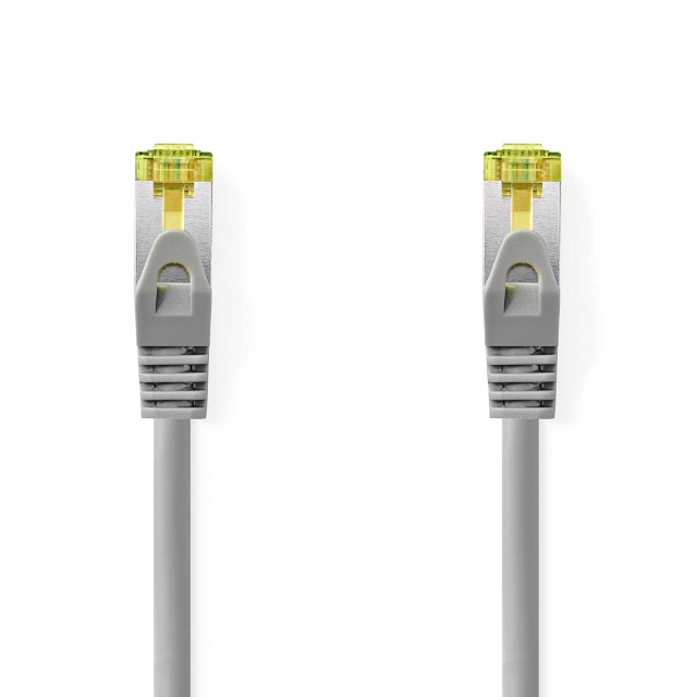 Nedis Cat 8.1 nettverkskabel | S/FTP | RJ45 Han | RJ45 Han | 10.0 m | Rund | LSZH | Grå | Label