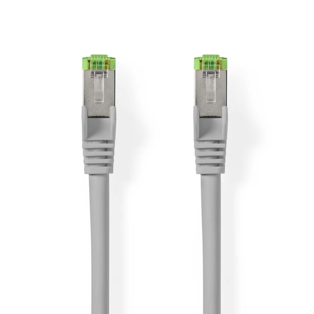 Nedis Cat 8.1 nettverkskabel | S/FTP | RJ45 Han | RJ45 Han | 20.0 m | Rund | LSZH | Grå | Label