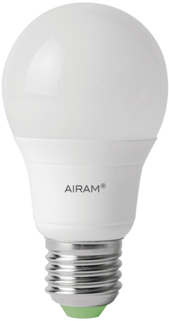 Airam LED frosted pære, E27, 2800 K, 470 lm, opal