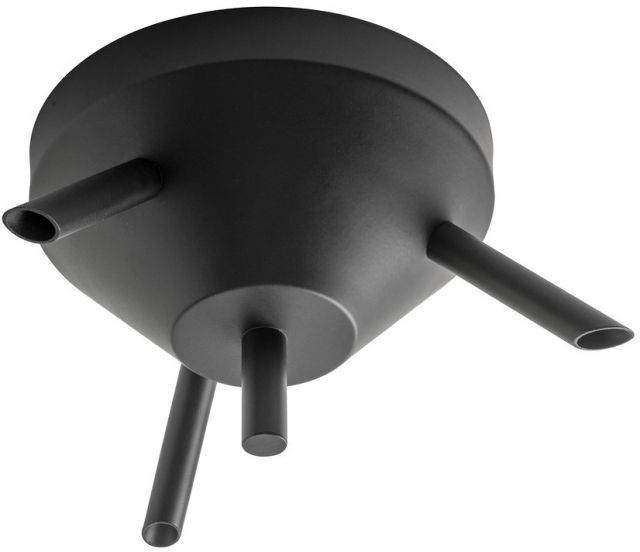 Airam Takkopp, for tre opphengskabler, svart