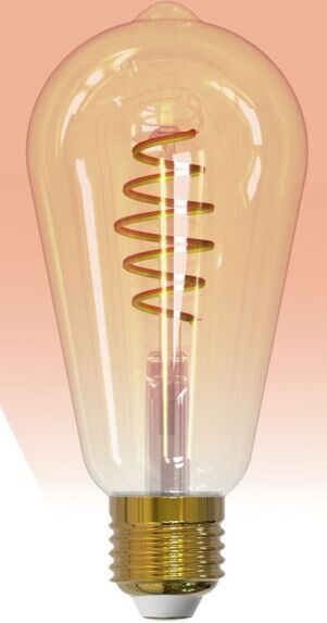 Airam SmartHome Edison ST64 glødelampe, E27, ravfarget, 350 lm, 1800-3000K, WiFi