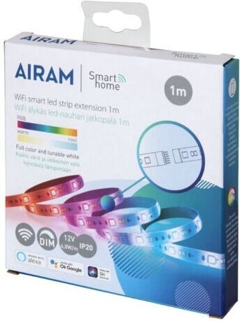 Airam SmartHome Strip LED-stripeforlenger, 1m, 12 V, RGBW, Wifi