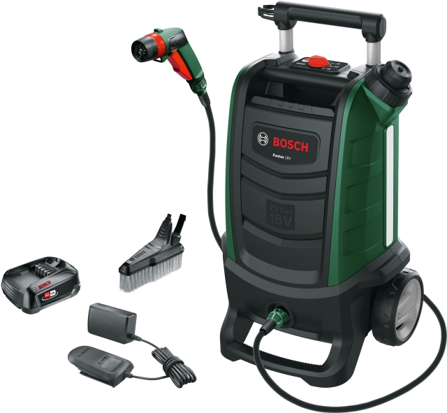 Bosch Fontus 18V Gen2 batteridrevet rengjøringsmaskin, med 2,5 Ah batteri