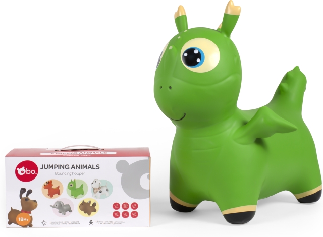 bo boHoppende dyr, popup-dyr, Green Dino