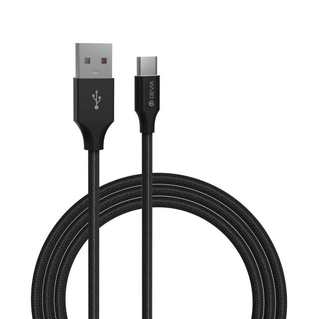 Devia kabel Gracious EC303 USB - USB-C 1,0 m 2,4A svart