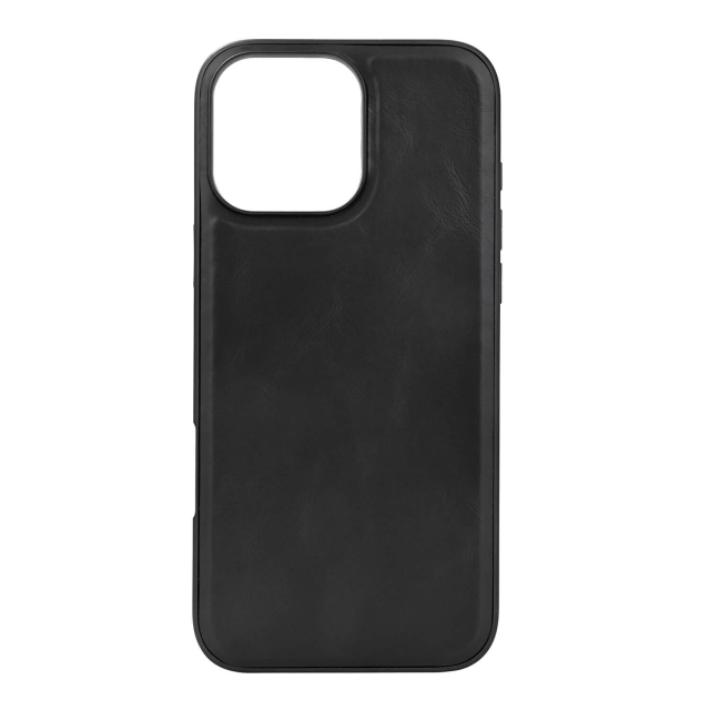 Buffalo Back cover Leather Magseries iPhone 16 Pro Max Black