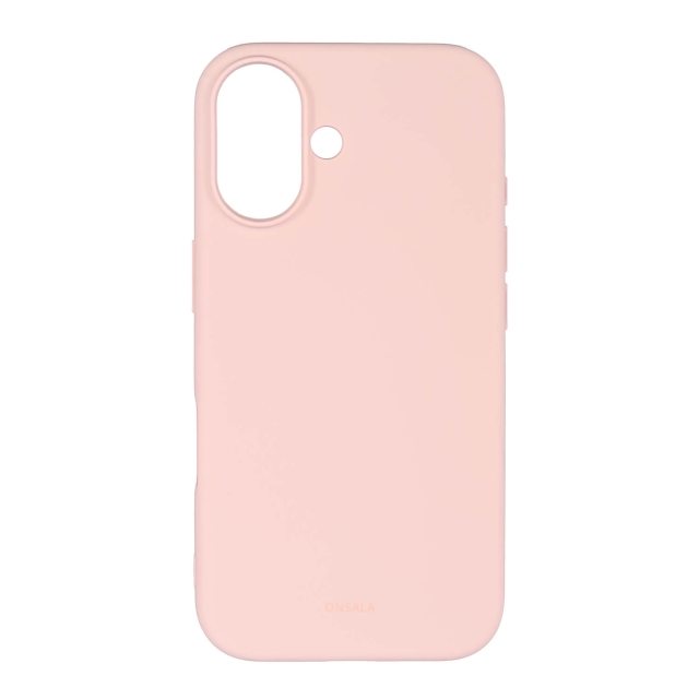 Onsala Mobildeksel med silikonsfølelse Chalk Pink - iPhone 16