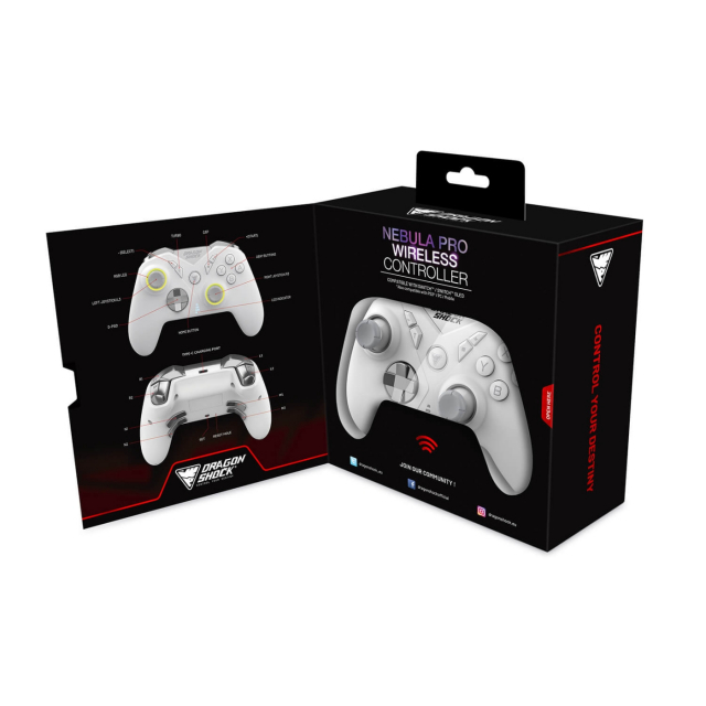 DragonShock Controller Nebula Pro NSW PS3 PC Android White