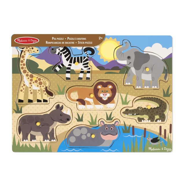 Melissa & Doug Puslespill Safari i tre