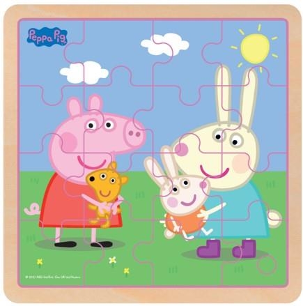Barbo Toys Peppa Gris Puslespill i tre Rebecca