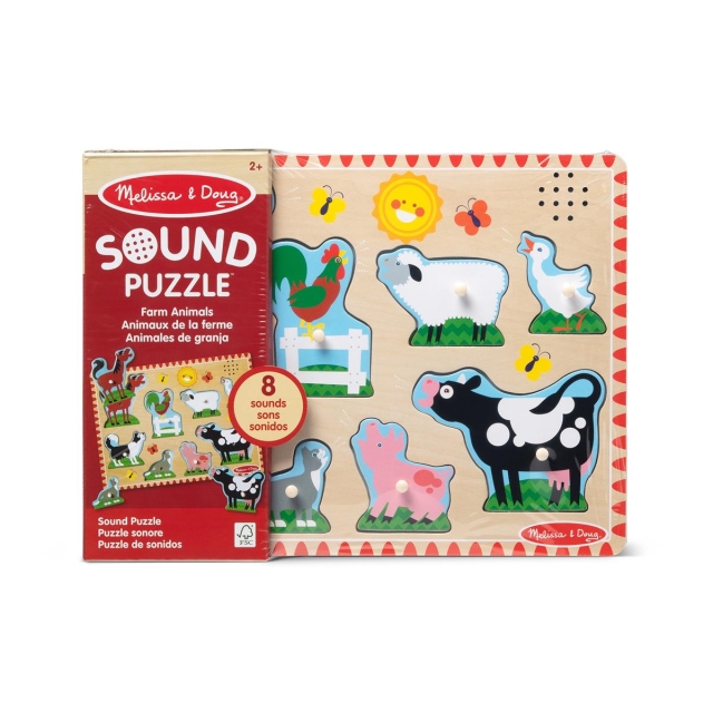 Melissa & Doug Lydpuslespill Bondegårdsdyr