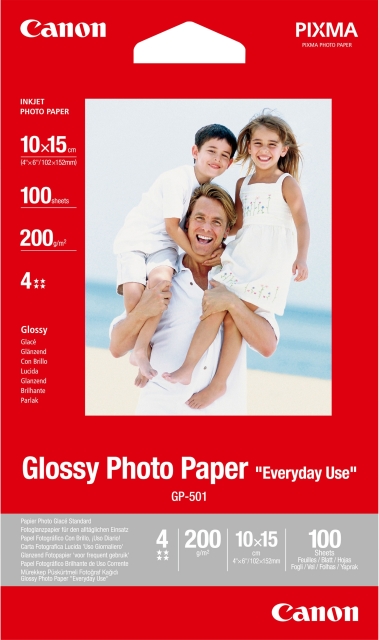 Canon GP-501 Glanset fotopapir, 10 x 15 cm, 100 ark