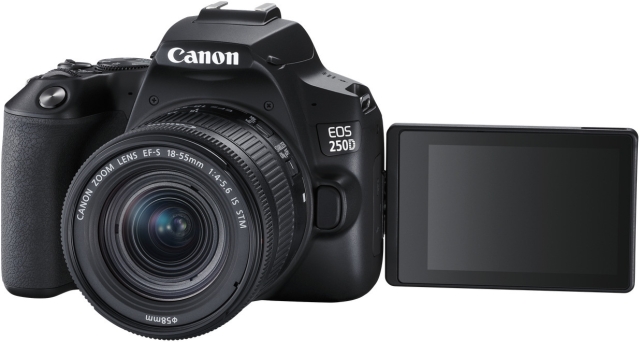 Canon EOS 250D systemkamera, svart + 18-55 IS STM