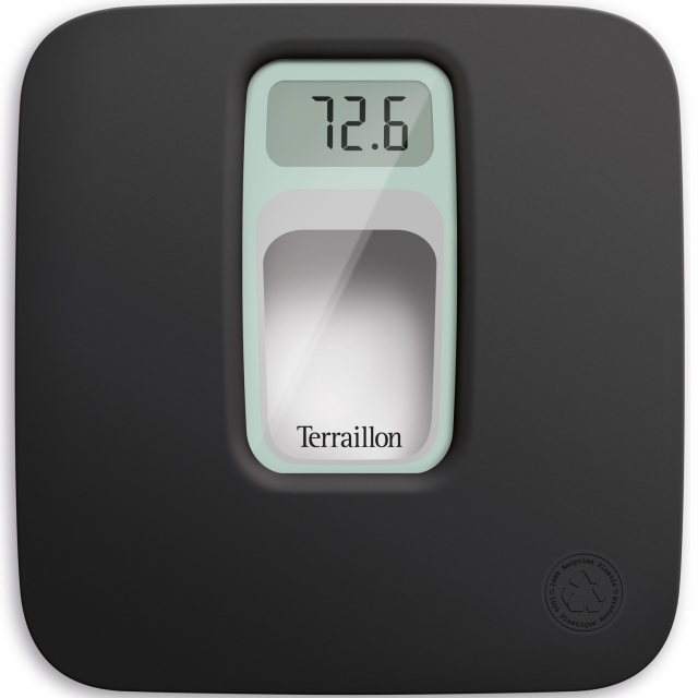 Terraillon Personvekten Frenchy 100 % resirkulert og 1 % for planeten 160 kg