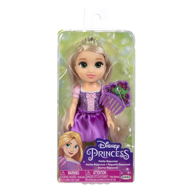 JAKKS Pacific Disney Princess 6 tommers liten dukke med kam Rapunzel
