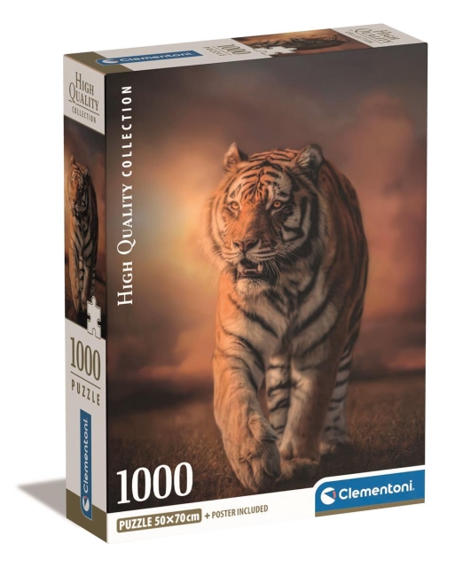 Clementoni 1000 stk CB Collection Tiger av høy kvalitet