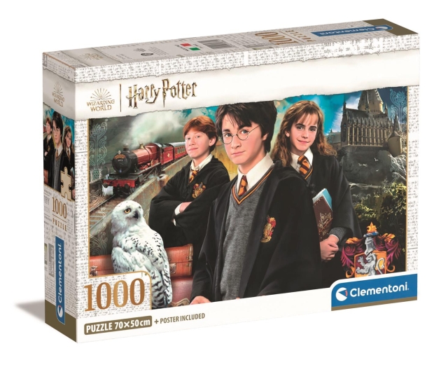 Clementoni 1000 stk CB Harry Potter Trio av høy kvalitet