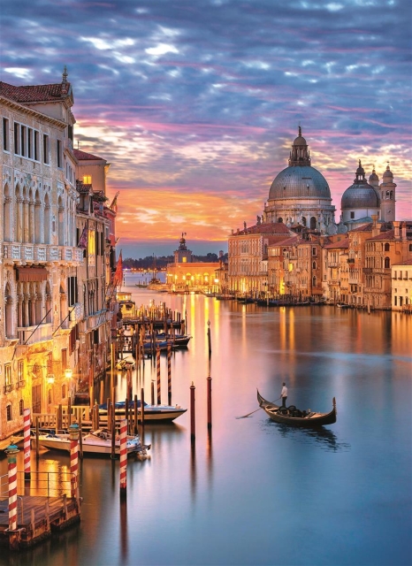 Clementoni 500 stk CB Collection Lighting Venice av høy kvalitet