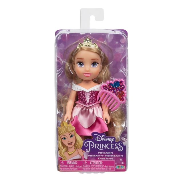 JAKKS Pacific Disney Princess 6-tommers Petite Doll med kam Aurora