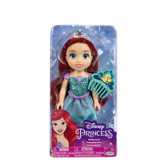 JAKKS Pacific Disney Princess 6 tommers liten dukke med kam Ariel