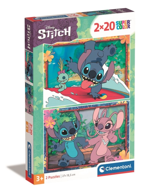 Clementoni 2X20 stk puslespill Disney Stitch