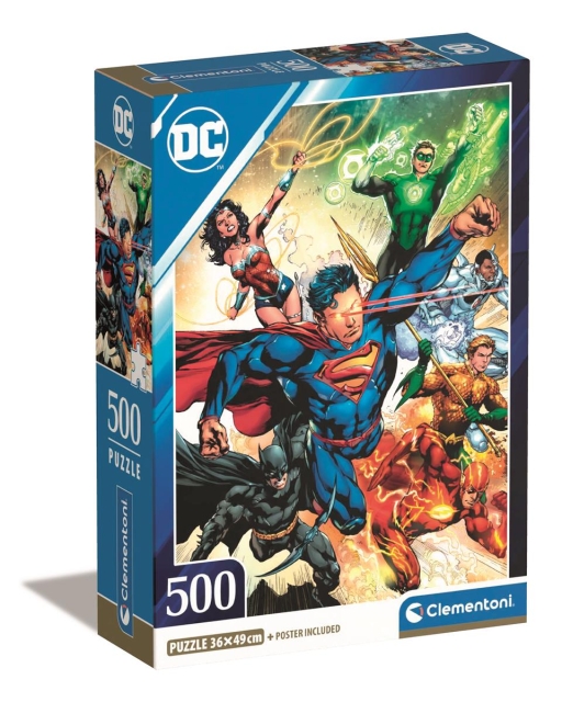 Clementoni 500 stk CB Collection DC Comics av høy kvalitet