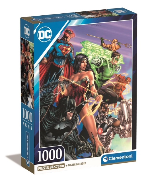 Clementoni 1000 stk CB Collection DC Comics av høy kvalitet